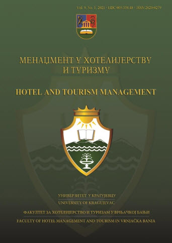 					View Vol. 9 No. 1 (2021): Hotel and Tourism Management
				