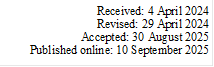 Received: 4 April 2024    
Revised: 29 April 2024    
Accepted: 30 August 2025  
Published online: 10 September 2025     

