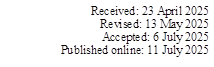 Received: 23 April 2025    
Revised: 13 May 2025    
Accepted: 6 July 2025  
Published online: 11 July 2025     


