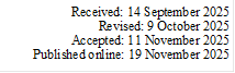 Received: 14 September 2025  
Revised: 9 October 2025  
Accepted: 11 November 2025    
Published online: 19 November 2025       


