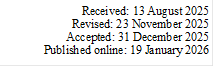 Received: 13 August 2025
Revised: 23 November 2025 
Accepted: 31 December 2025 
Published online: 19 January 2026     


