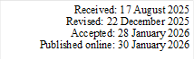 Received: 17 August 2025    
Revised: 22 December 2025    
Accepted: 28 January 2026
Published online: 30 January 2026


